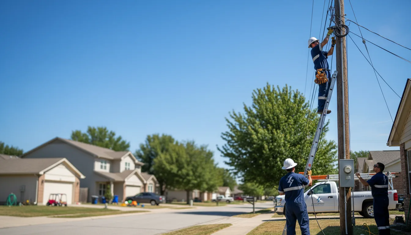 Residential electrician providing installation services in Moundville, MO